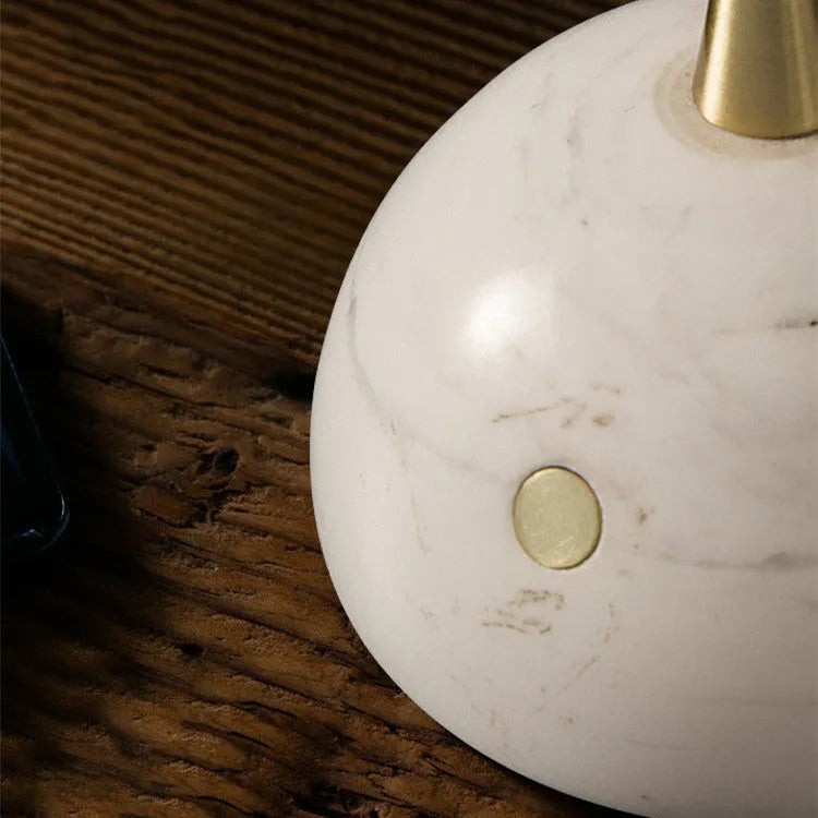 Creative glass desk lamp with dimmable touch switch showing adjustable workspace lighting