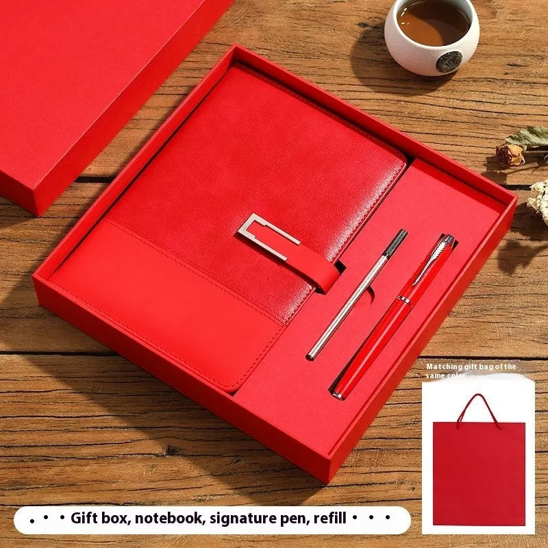 A5 notebook with soft PU leather cover and wood-free paper pages in multiple colour options