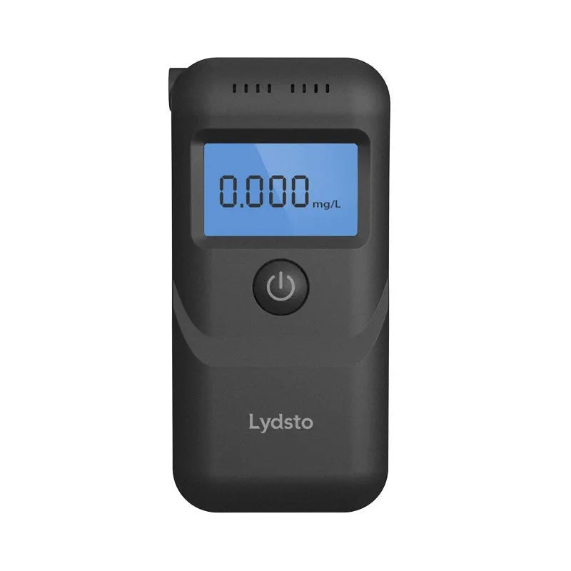 Black portable digital alcohol breath tester device for household blood alcohol content detection