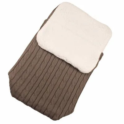 Baby stroller sleeping bag with thick cotton wool filling in envelope design, available in 15 colours including black and beige