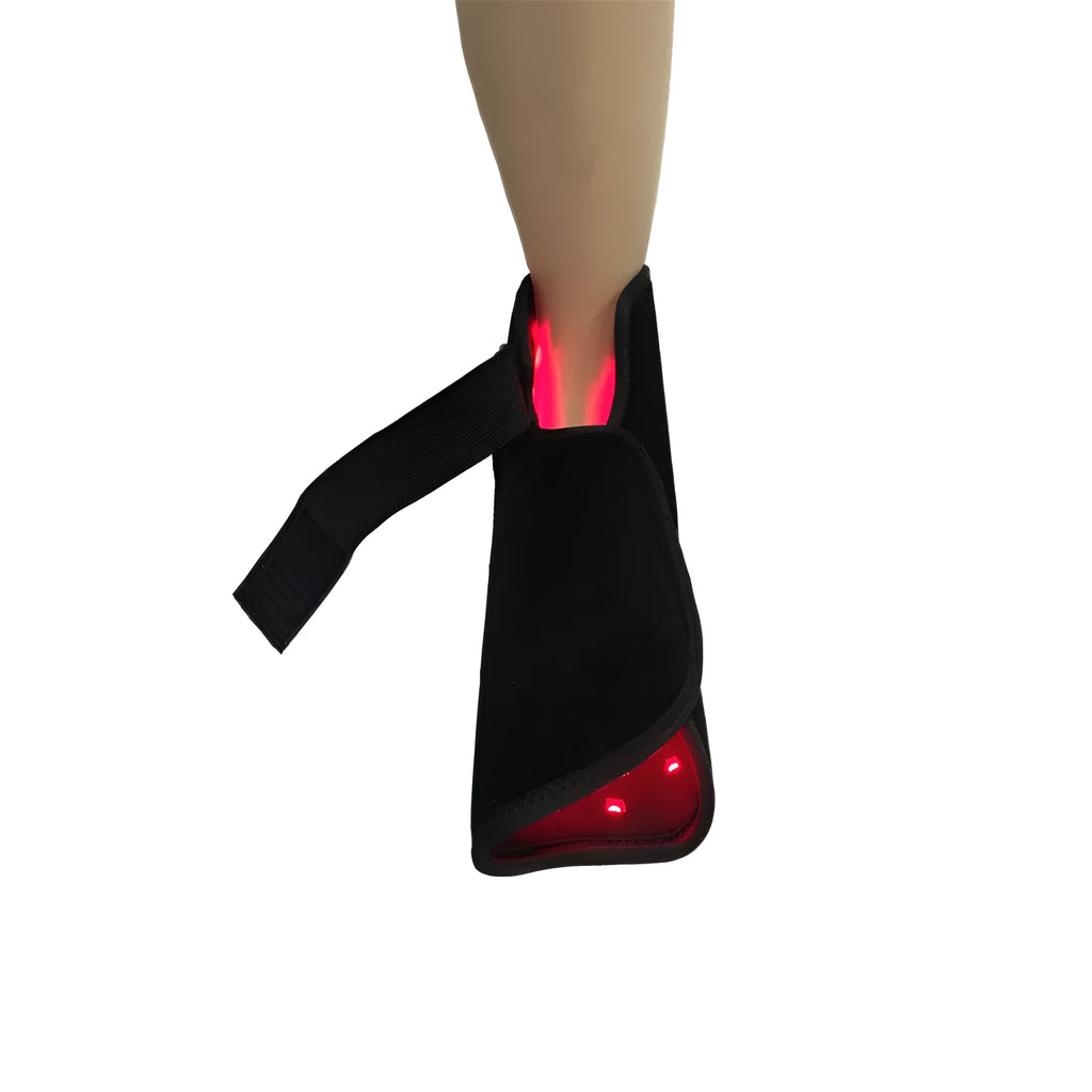 Red light physiotherapy shoes simple slippers in black colour for home use