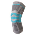 Sky blue silicone running basketball knee pads made from elastic fibre material