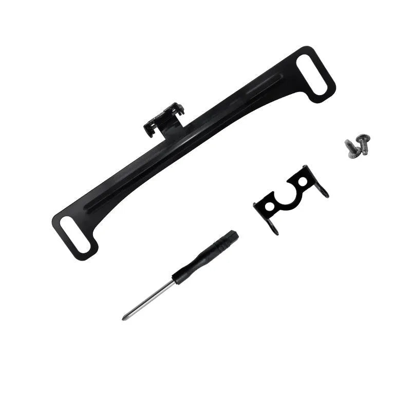 Metal license plate frame bracket with screwdriver for rearview camera, black colour
