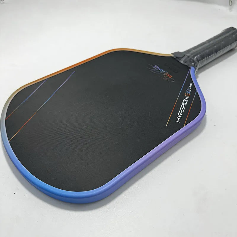 Aurora Hyperion 3s multicolour pickleball racket with carbon fibre construction and matte finish