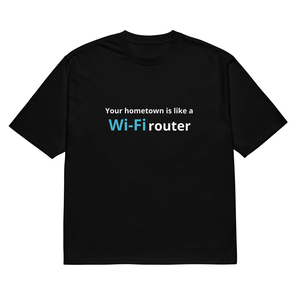Men's black T-shirt with 3D printed cartoon design, short sleeves and round neck