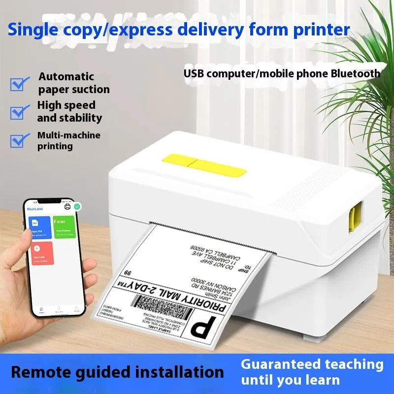 FlashLabel Thermal Express Face Label Printer with USB cable and express order printer