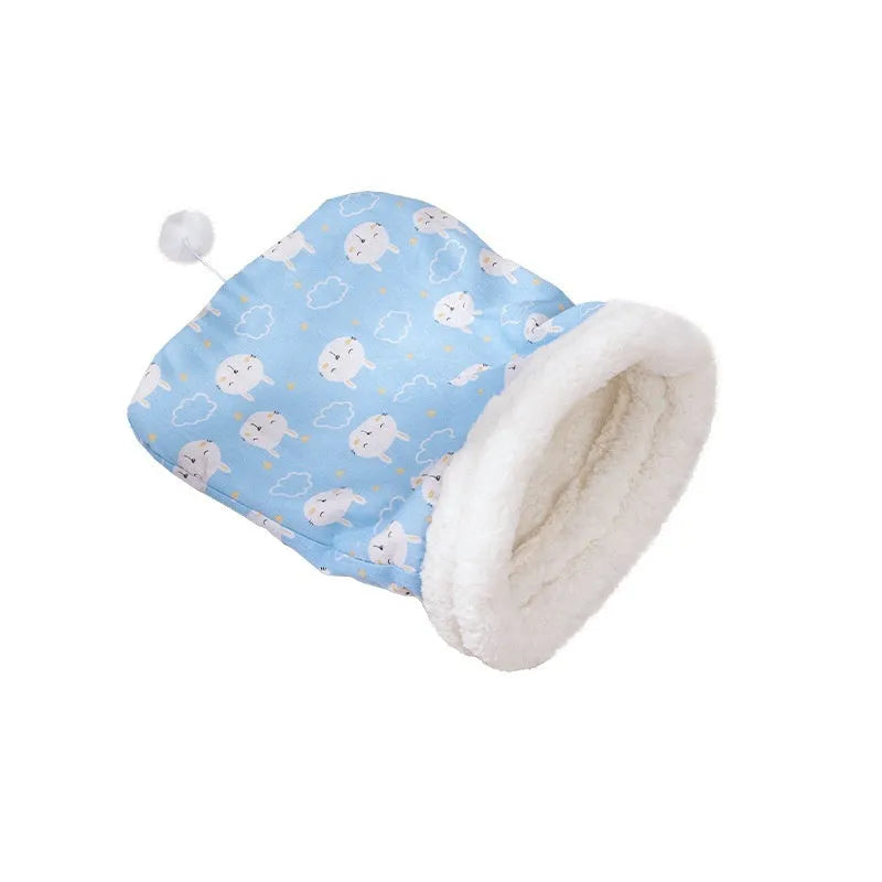50x40cm flannel cat sleeping bag nest in Trojan, rabbit, or striped designs