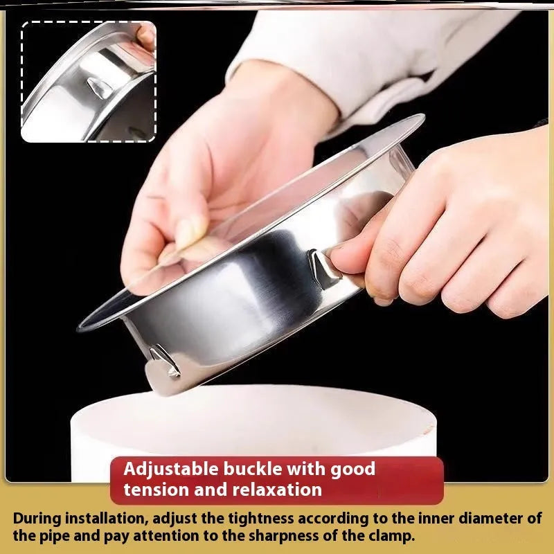 Stainless steel deodorant floor drain seal cover with modern design