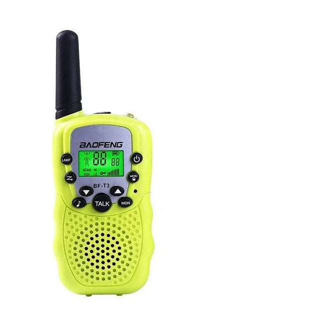 Child walkie talkie set with two handheld radios in choice of colours