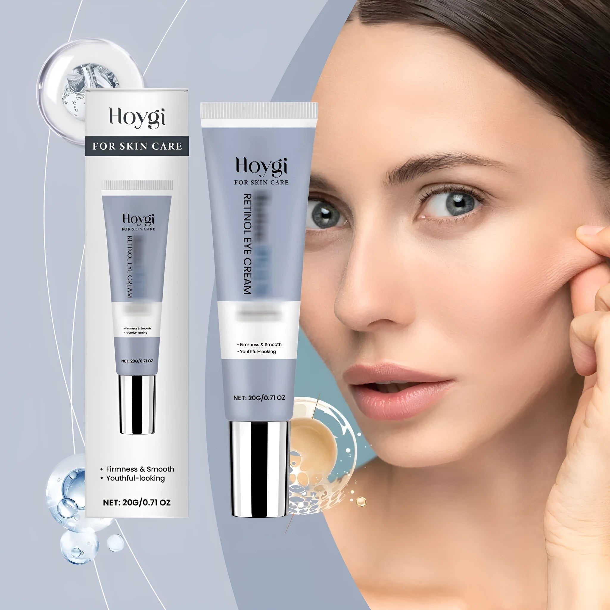 20g retinol eye cream in 12.1cm white tube with moisturising soft formula for eye area