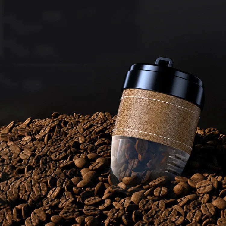 Coffee cup shaped car air freshener in multiple colours with coffee beans fragrance