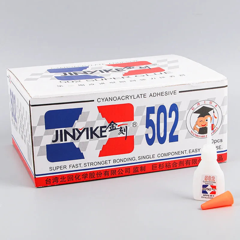 Shoe repair adhesive tube in 3g and 8g sizes for fixing leather, rubber and synthetic footwear