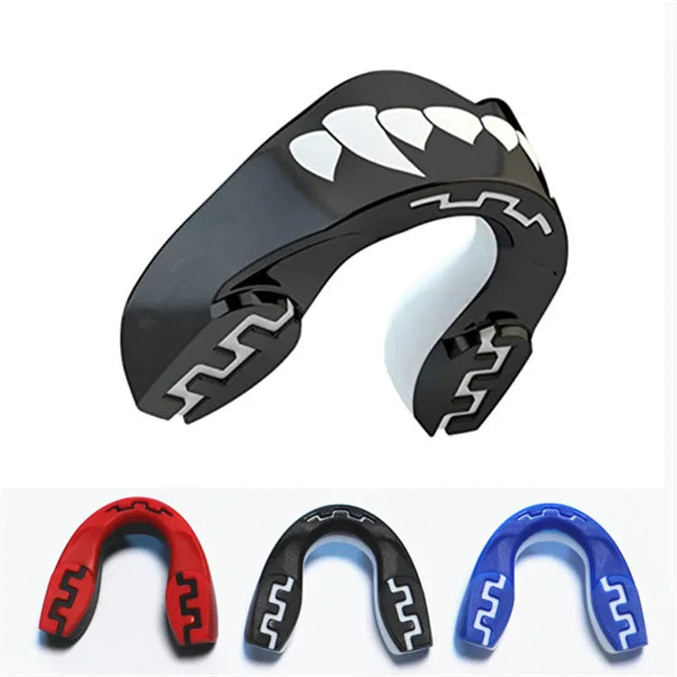 Adult boxing mouthguard with printed teeth pattern for Sanda and Taekwondo