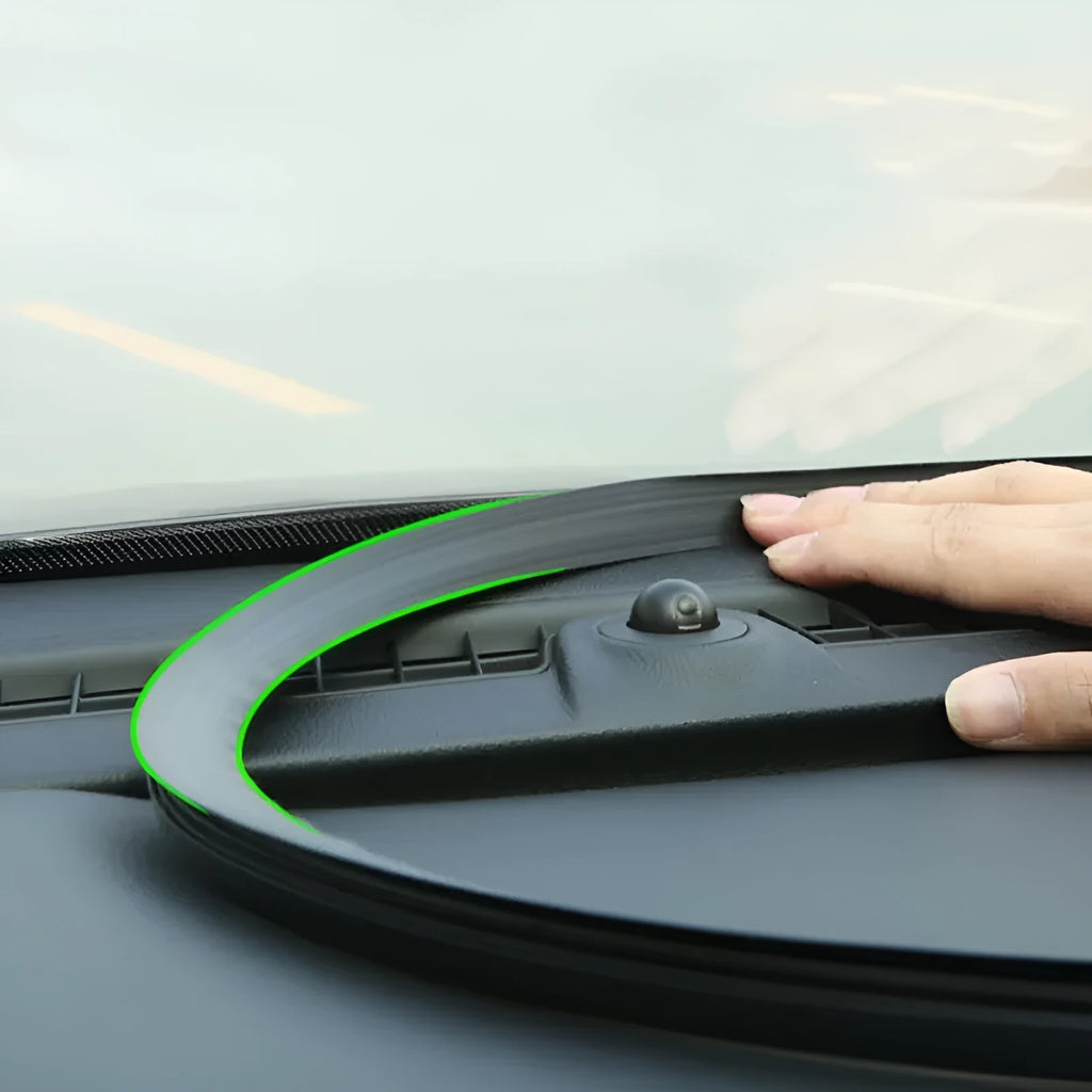 Mitsubishi Outlander dashboard soundproof seal strip with six card slots, 1.6 metre silicone construction