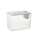 Medium plastic betta fish tank with cover in black or white, dimensions 32x18.5x23cm