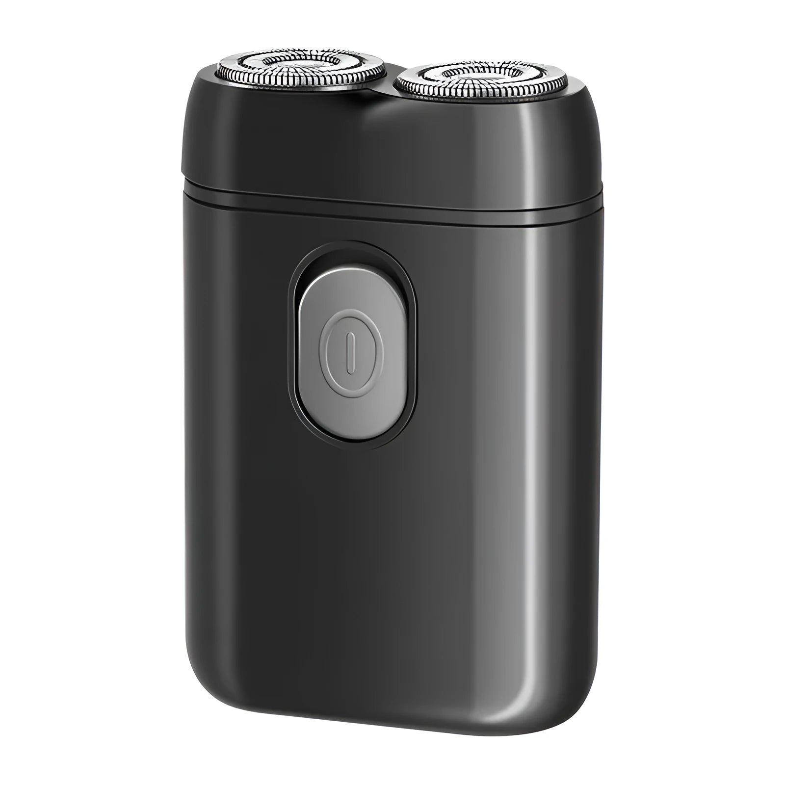 Rechargeable electric shaver with floating cutter head, LED display, and brushless motor in black, LCD black, or silver finish