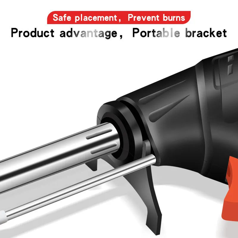 Black G102 outer soldering gun kit with light, 5-piece set in medium standard 205x170mm size