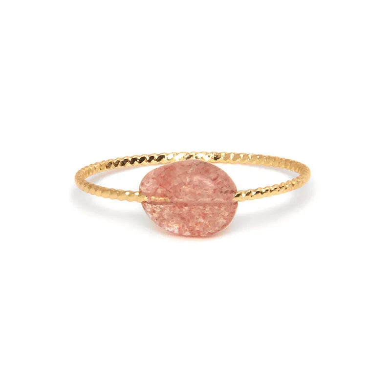Women's geometric ring with a coloured agate stone set in a square niche, showing colour options BZ0072 to BZ0079.