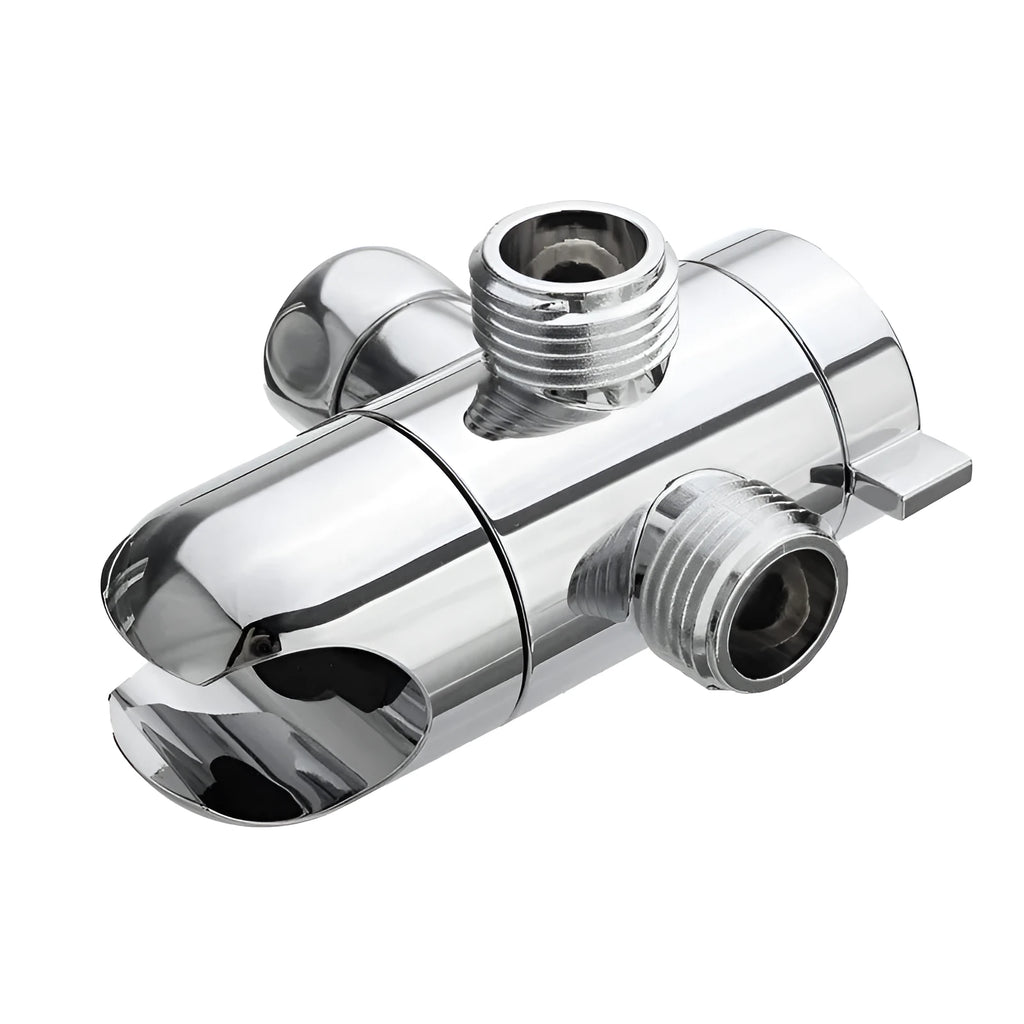 Copper shower water distributor with metal joint connection and American bracket mounting
