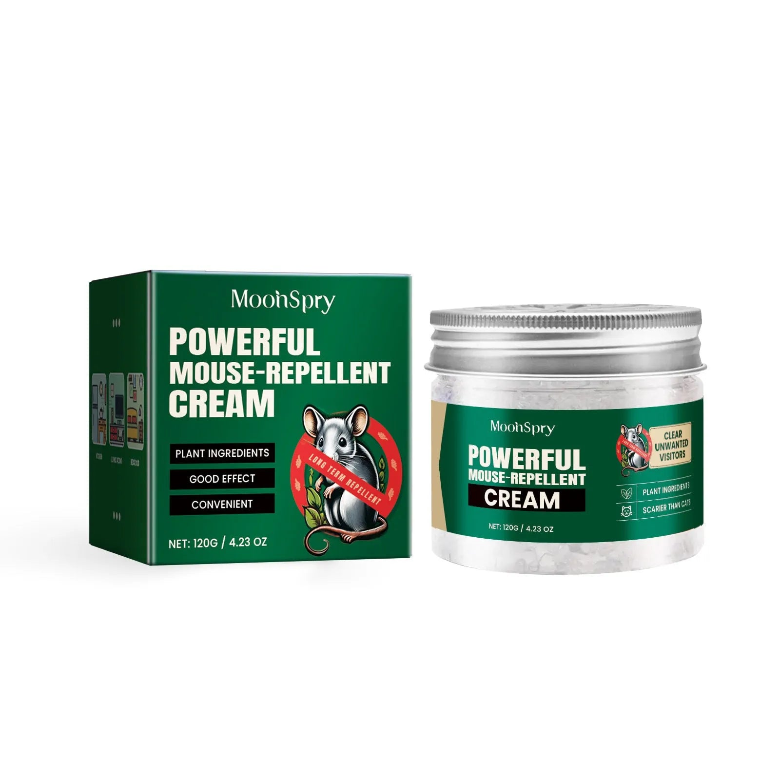 60ml rat repellent spray bottle with natural oils formula for home, outdoor and car use