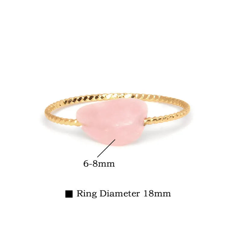 Women's geometric ring with a coloured agate stone set in a square niche, showing colour options BZ0072 to BZ0079.