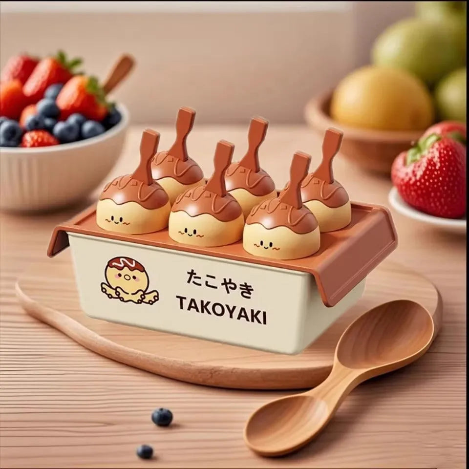 Plastic octopus balls shaped ice cream mould with modern simplicity design