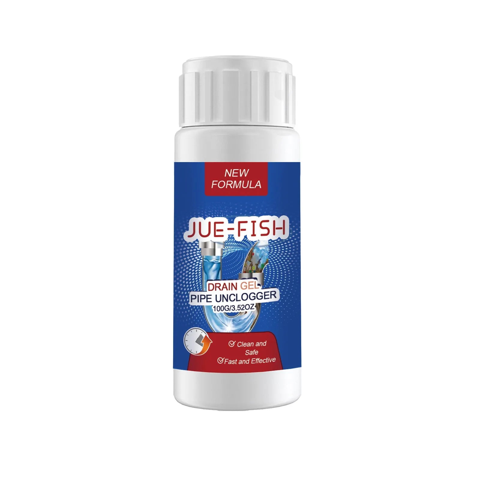 Pipe dredge agent for kitchen and bathroom sewer cleaning in 100g packaging