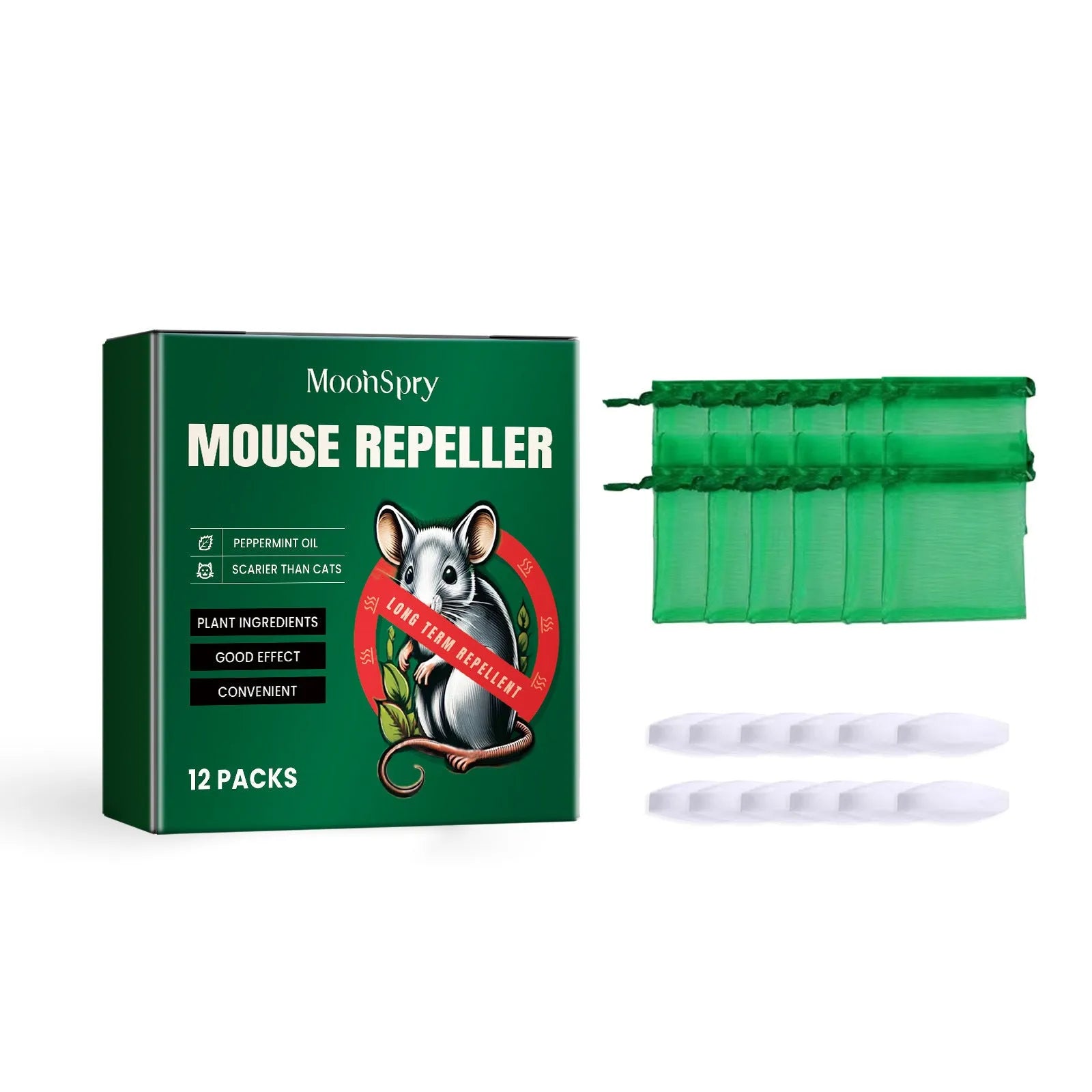 60ml rat repellent spray bottle with natural oils formula for home, outdoor and car use