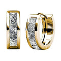 Women's geometric quadrilateral earrings in gold and silver colour options