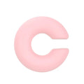 CCB material non-piercing ear clips in geometric C-shape with matte candy colours