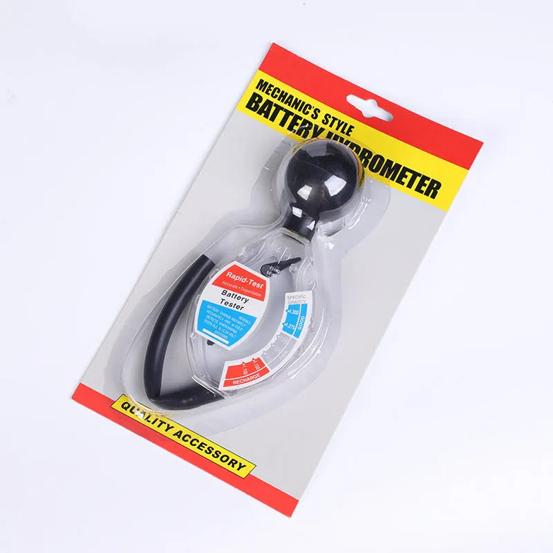 ABS plastic battery electrolyte hydrometer with suction mechanism for testing specific gravity