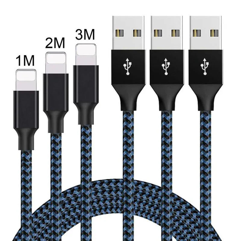 Braided nylon fast charging Micro USB cable for Android phones in black and white colour.