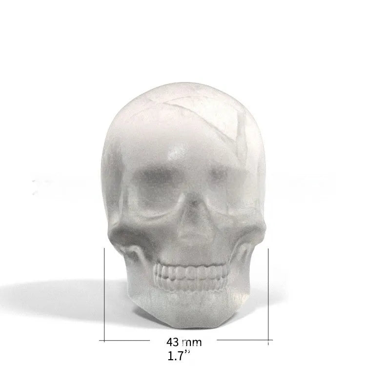 3D Halloween skull ice cube tray made from food-grade silicone
