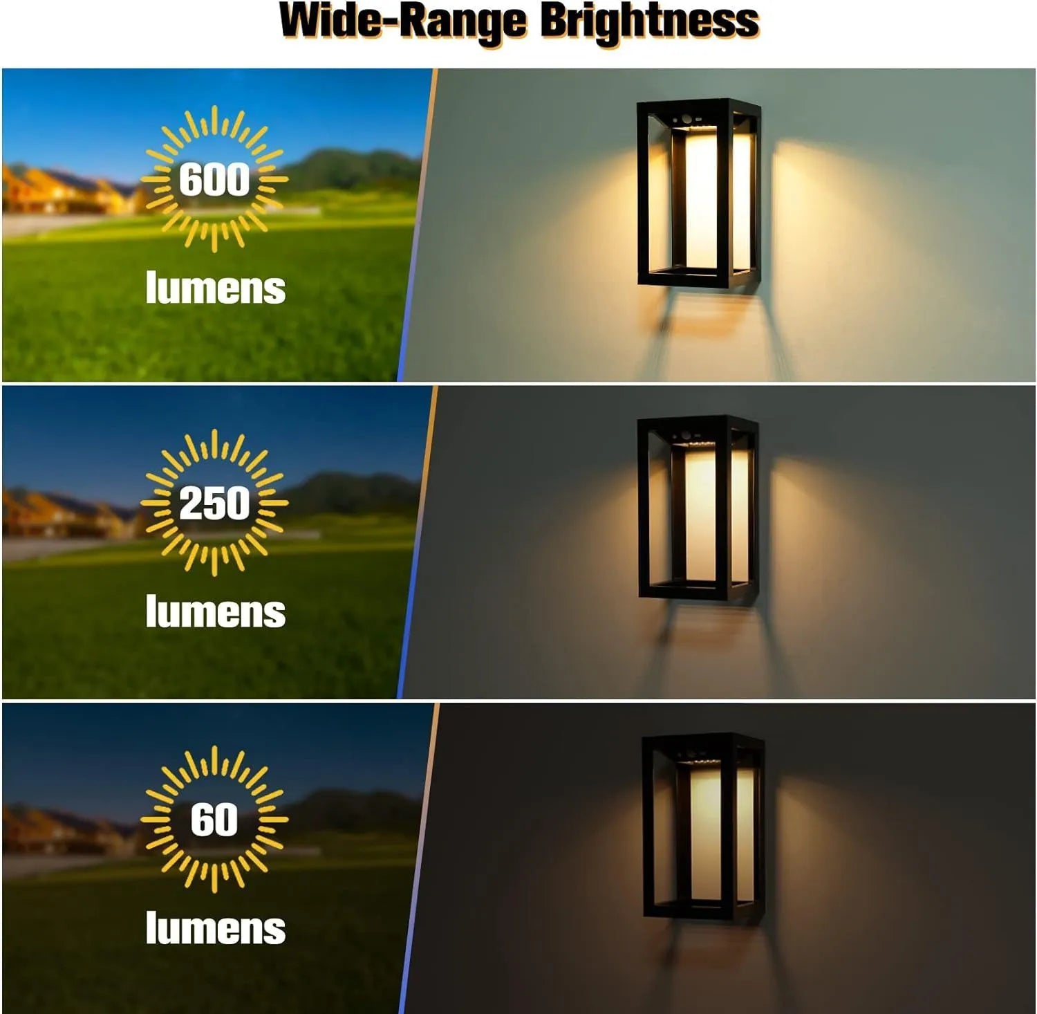 Modern Chinese solar outdoor wall lamp with plastic construction and IP65 waterproof rating for garden lighting