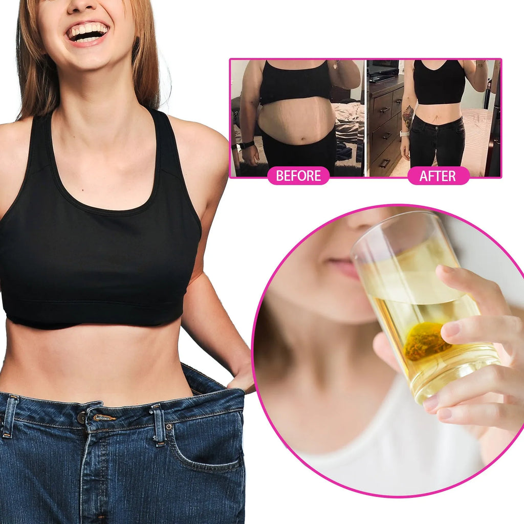 Green tea slimming tea 28 sachets pack for belly firming and body health