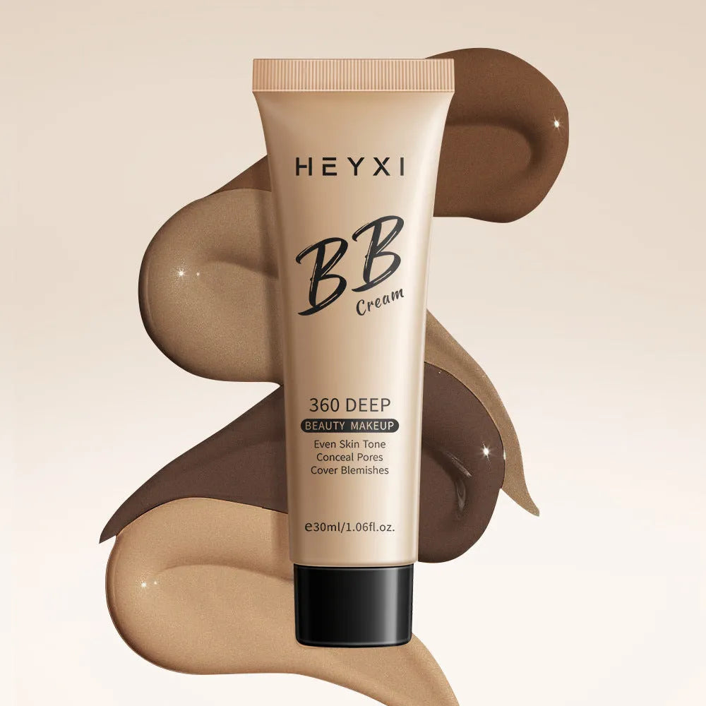 Waterproof and sweat-proof BB cream in shades 01, 02, 03, 04