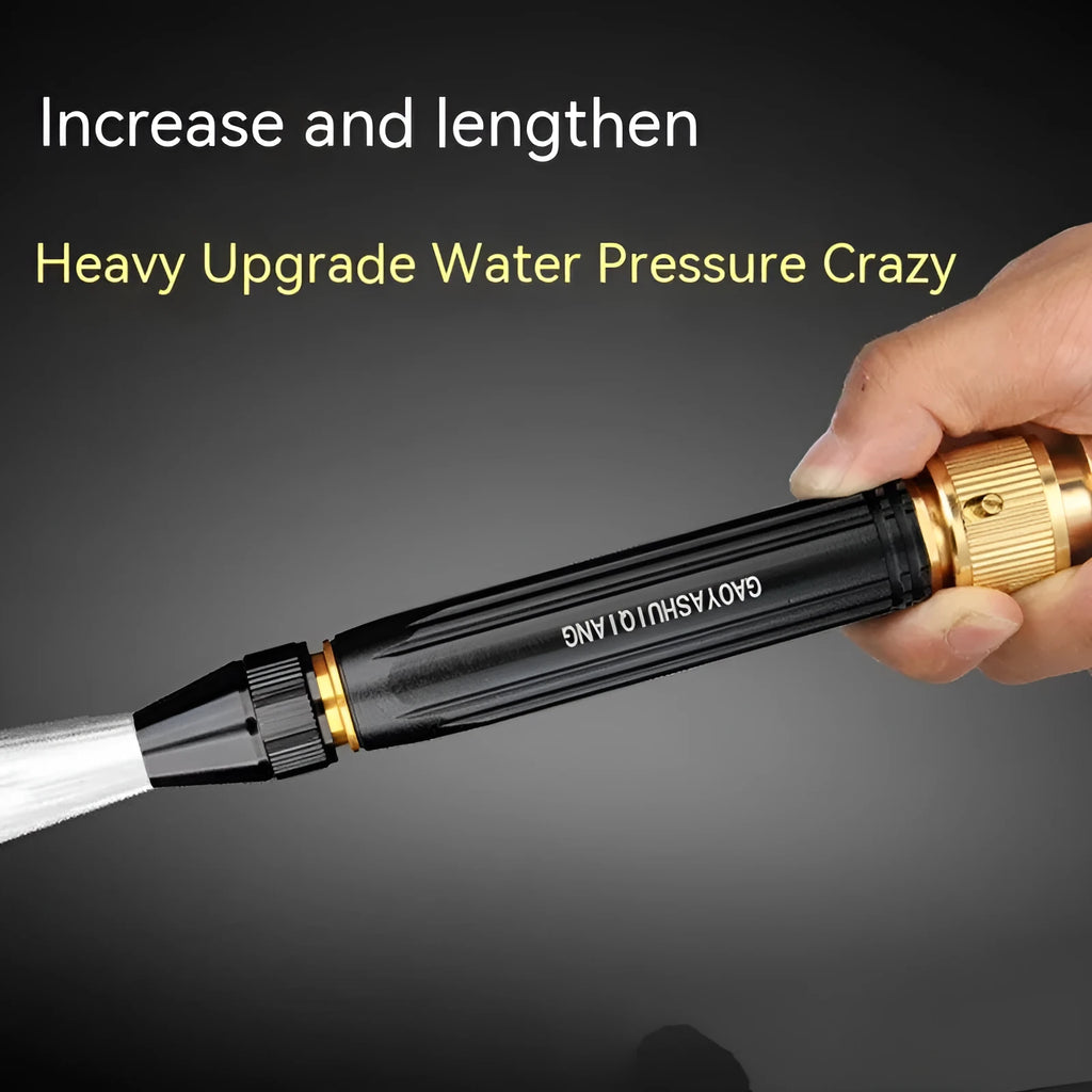 Black diamond car wash water gun with alloy body and straight spray design