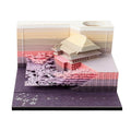 One Piece architectural sticky notes notepad with cartoon design measuring 80x45mm