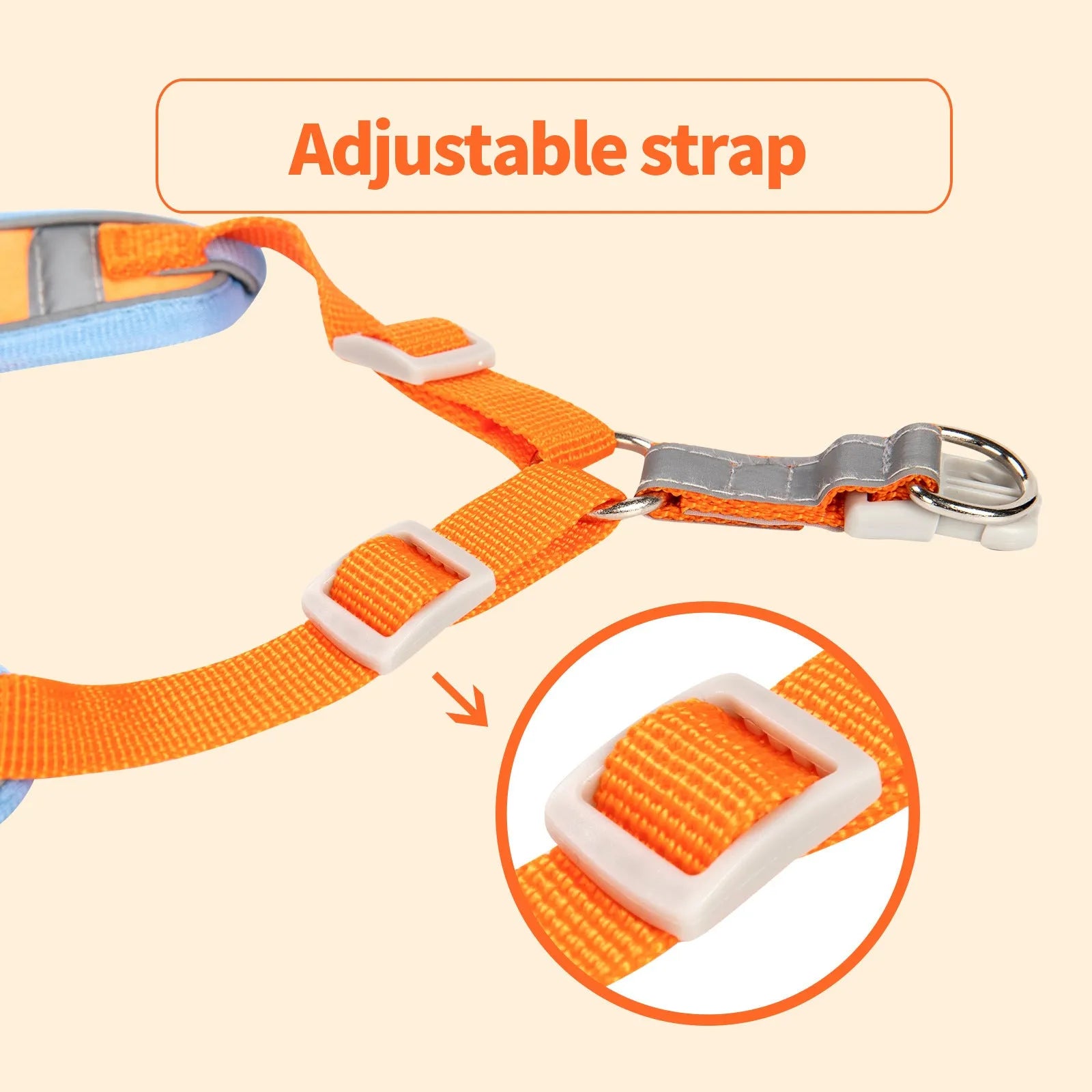 Adjustable dog haulage rope harness in multiple colours and sizes for pet control