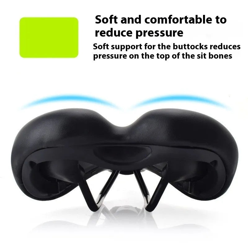 Bicycle seat cushion measuring 270mm by 180mm in 3147 hollow cushion colour with double rail mounting