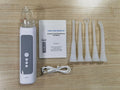 Milky white tonsil stone removal tool for oral cleaning and dental stone extraction