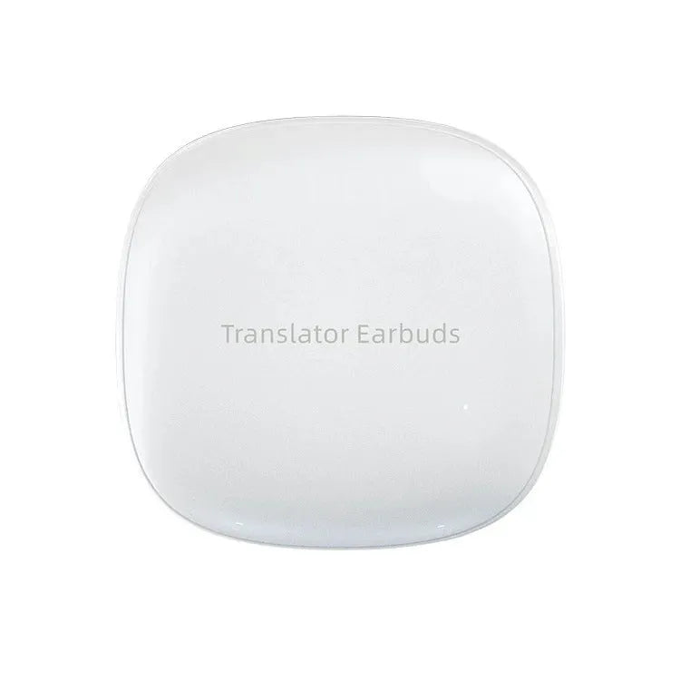 M3 White Bluetooth translation headphones with 144 language support and 35dB noise cancelling