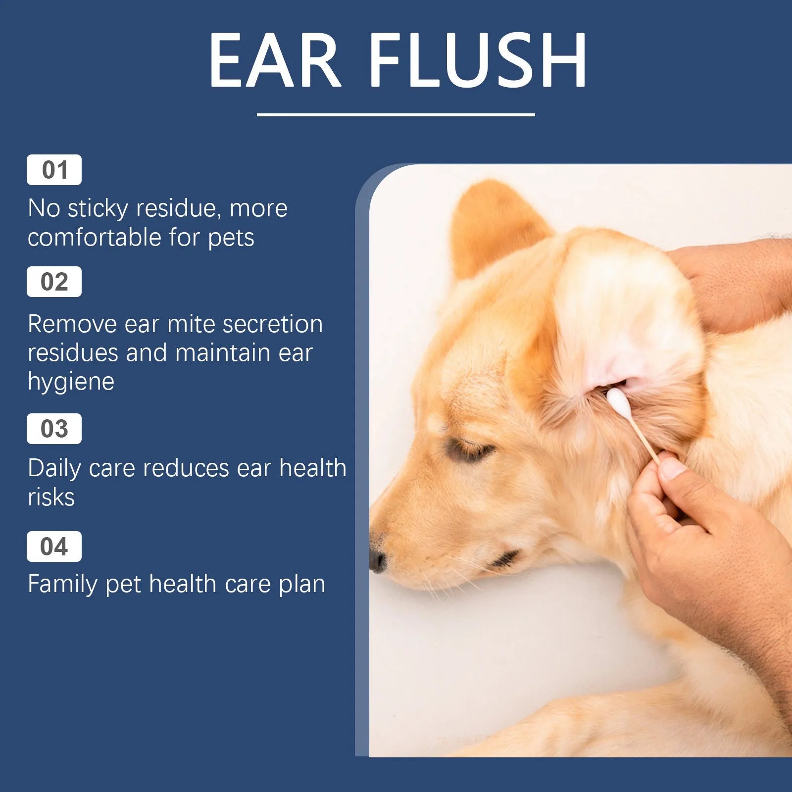 100ml bottle of dogs and cats ear cleaner liquid for gentle earwax removal
