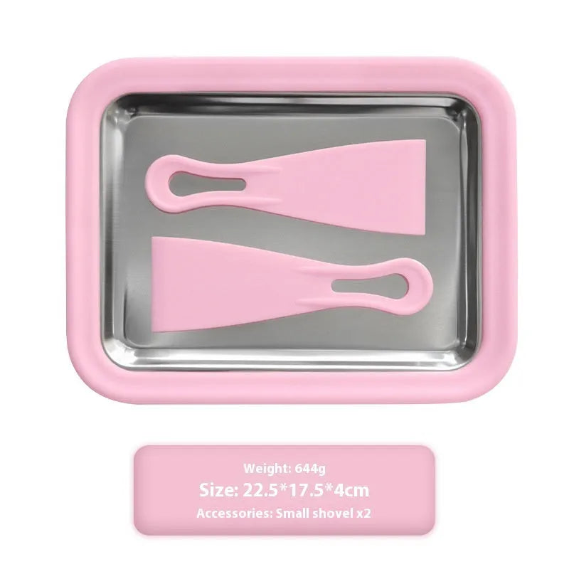 Children's handmade DIY electric fried yogurt machine in green, pink, rose red, or white colours