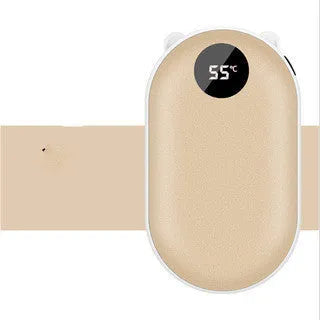 Compact rechargeable hand warmer with power bank function in multiple colour options