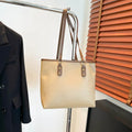 Korean style shoulder underarm bag in horizontal square shape with sandwich pocket design