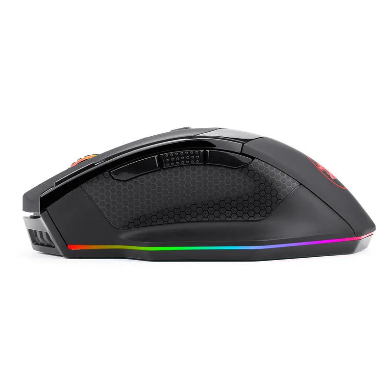 Black Redragon M801P wireless gaming mouse with multiple buttons and ergonomic shape