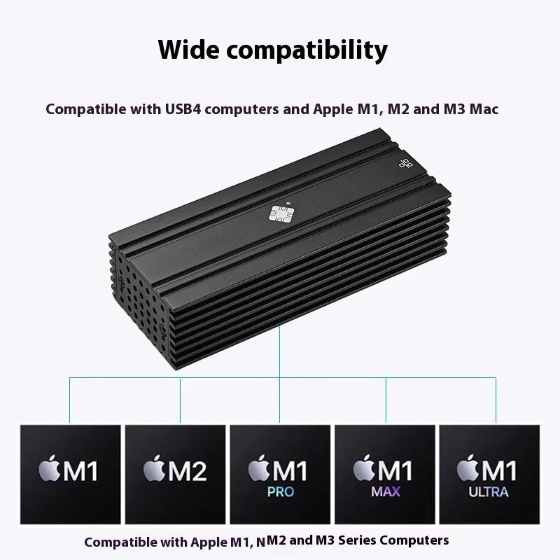 Black USB4 to 10G RJ45 ethernet network adapter with a short cable.