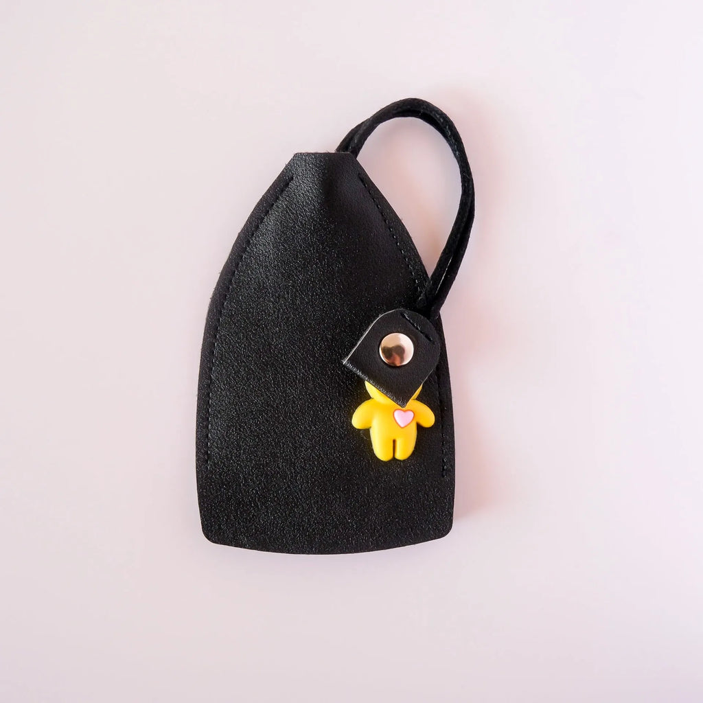 Universal large capacity PU leather car key case in various colours with credit card storage slots.
