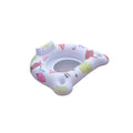 White U-shaped inflatable pool float measuring 120cm diameter